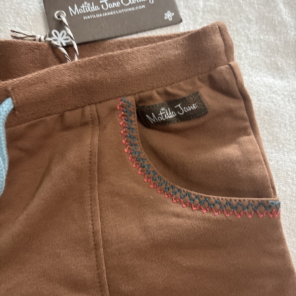MATILDA JANE Enchanted Garden Frances French Terry Drawstring Shorts Sz 4 NWT - Picture 2 of 4